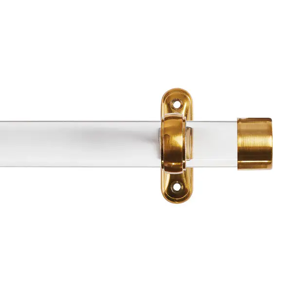 Acrylic Single Rod Hardware Set