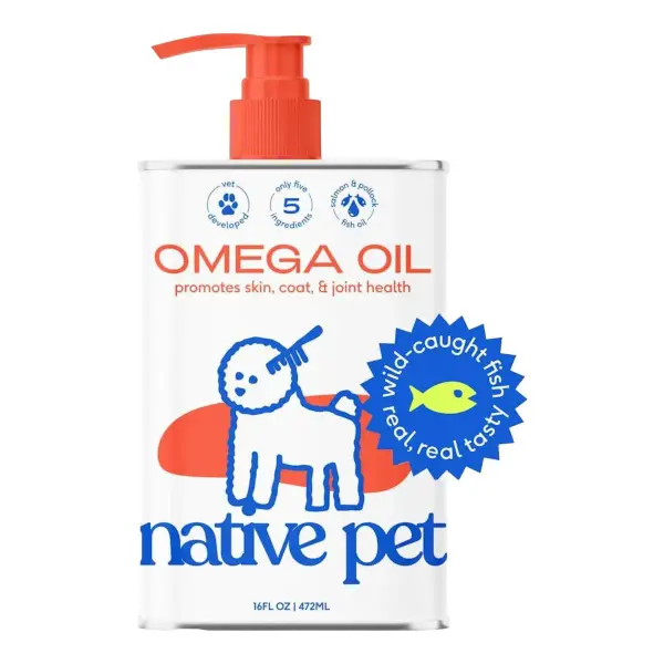 Omega-3 Fish Oil & Alaskan Salmon Oil Skin & Coat Health Supplement for Dogs