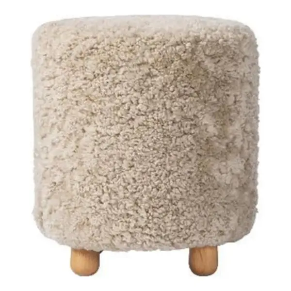 Tocho Shearling Footed Stool