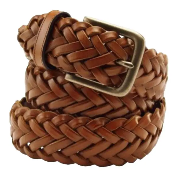 Leather Braided Belt