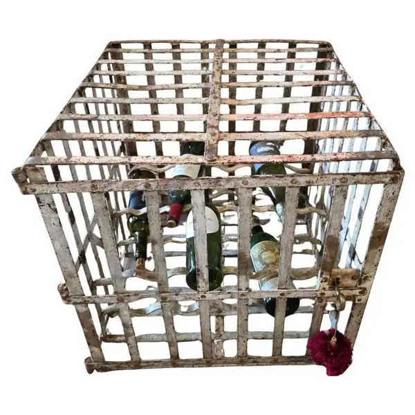 Antique Vineyard Wine Cellar Cage Antique Commercial Bottle Rack