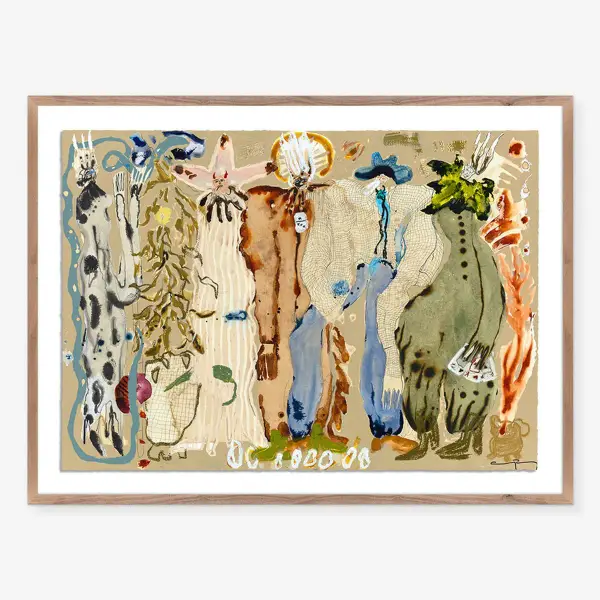 Blue Eyed Snake Woman Wall Art