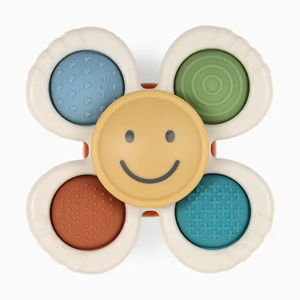 Itzy Ritzy High Chair, Bath & Travel Fidget Toy - Smile