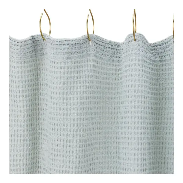 Simple Waffle Shower Curtain