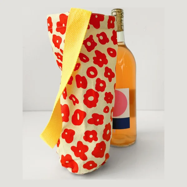 The Celeste Wine Tote - Poppy + Sunshine
