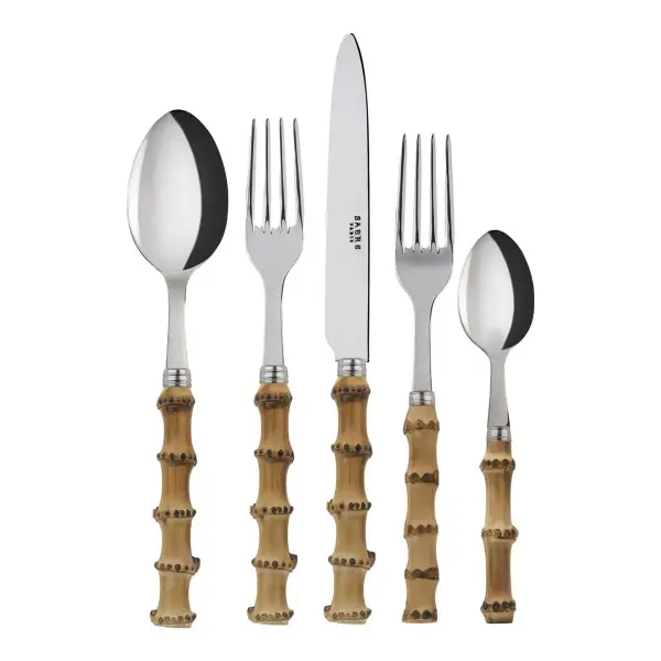 Panda Bamboo Five Piece Silverware Set