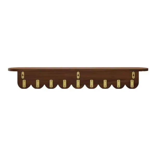 Shelly 38" Shelf and Coat Rack