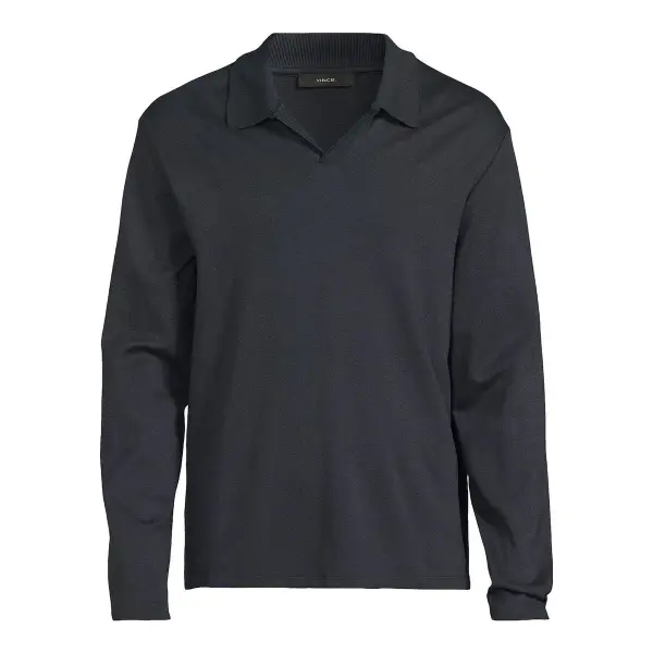 Milano Pima Cotton-Blend Johnny-Collar Shirt