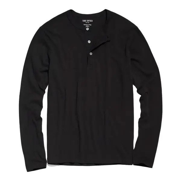 Lightweight Mini Waffle Henley