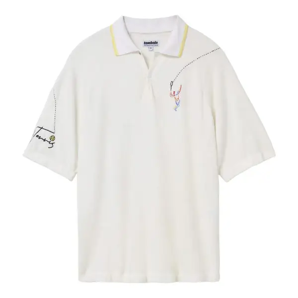 Raglan Terry Polo Shirt