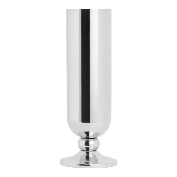 Footed Stainless Steel Vase