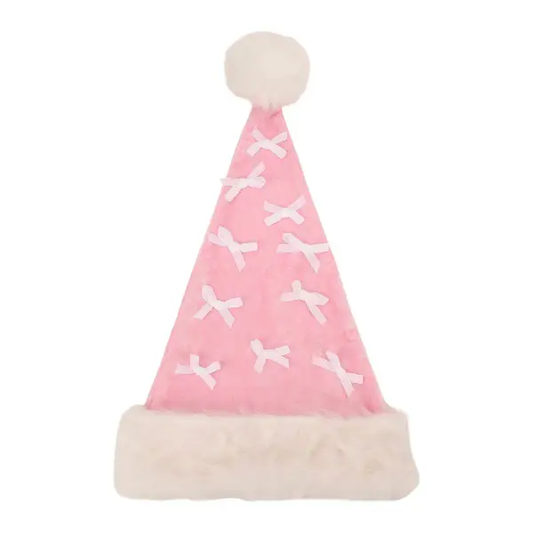 Velvet & Bows Santa Hat