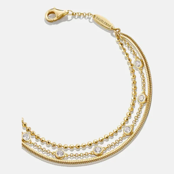 Skye 18K Gold Layered Bracelet - Skye 18K Gold Layered Bracelet