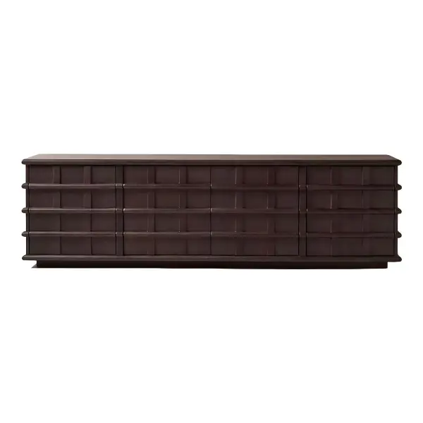 Alpena 90" Dark Acacia Wood Credenza