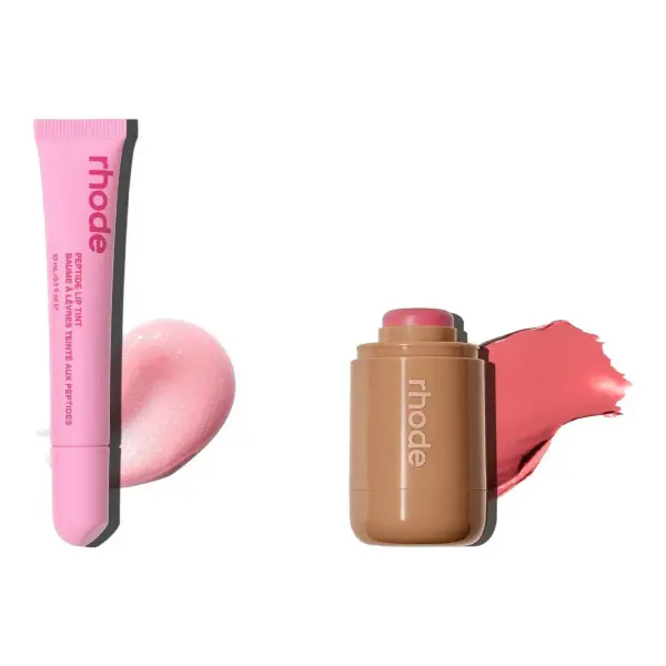 The Duos Pocket Blush + Peptide Lip Tint