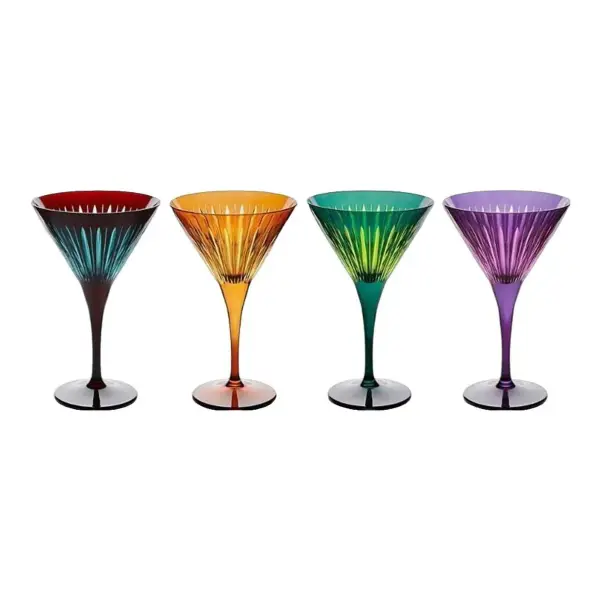 Prism Martini Glasses - (Set of 4)