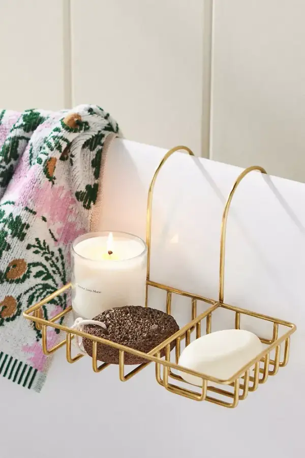 Brass Bath Tub Caddy