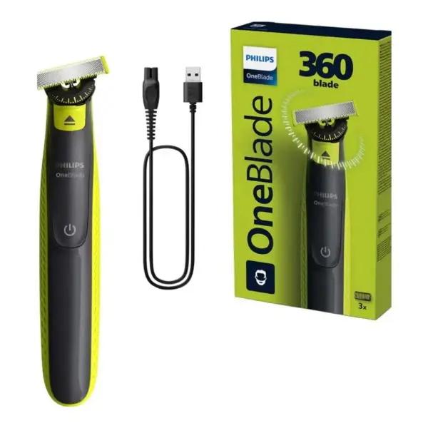 Oneblade 360 for Face with with 3 Stubble Combs