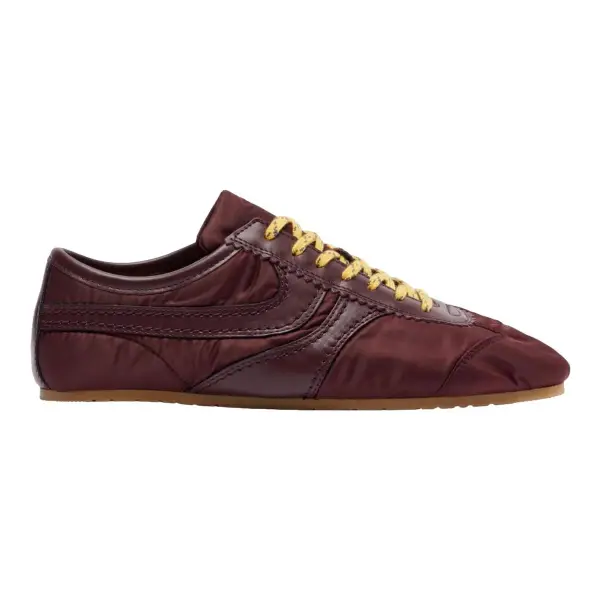 Leather-Trimmed Sneakers