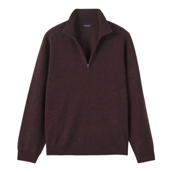 Cashmere Half Zip Sweater