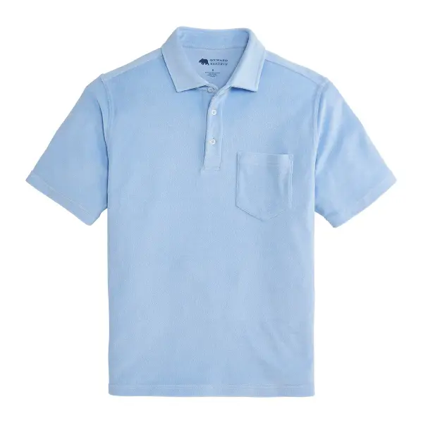 Lawn Terry Polo Top