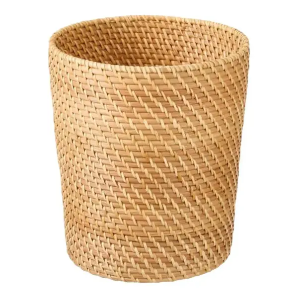 Ori Rattan Wastebasket