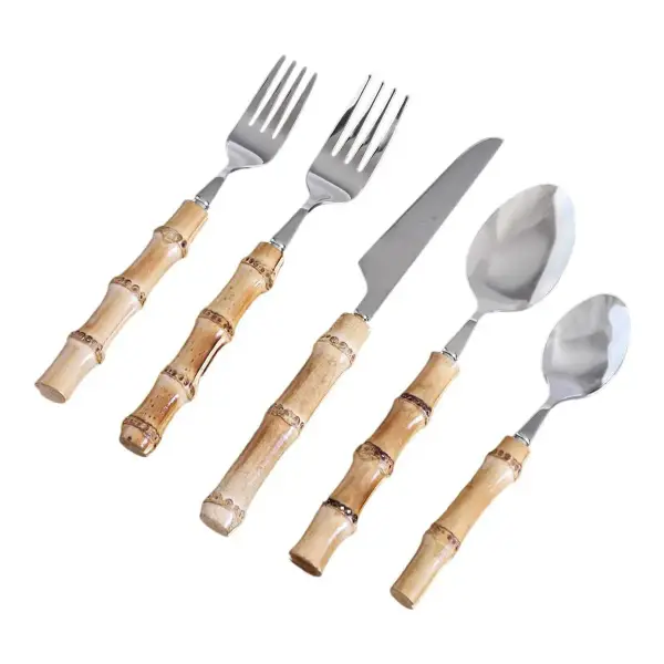 Vida Bamboo Flatware Set of 5