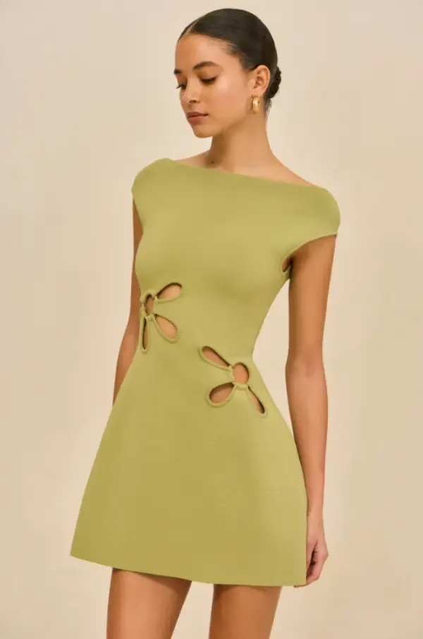YUDI KNIT DRESS - PASTURE