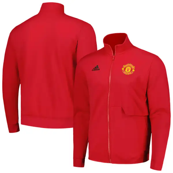 Manchester United adidas 2023/24 Anthem Full-Zip Jacket - Red