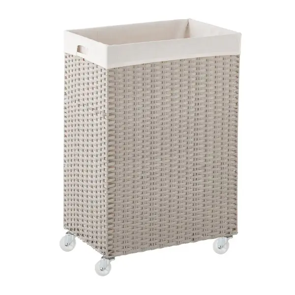 Large Montauk Rolling Laundry Cart