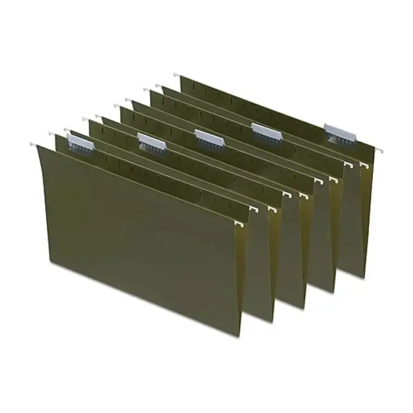 95% Recycled Hanging File Folder, 1/5-Cut Tab, Legal Size