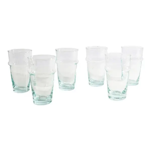 Moroccan Beldi Glassware - Set of 6