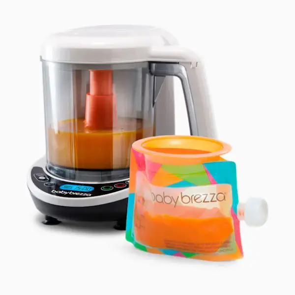Baby Brezza One Step Food Maker Deluxe - Includes 3 Food Pouches