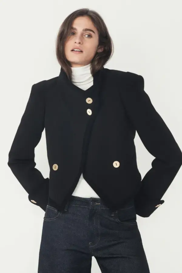 CROPPED BUTTON-UP JACKET - THE ITEM ZARA WOMAN