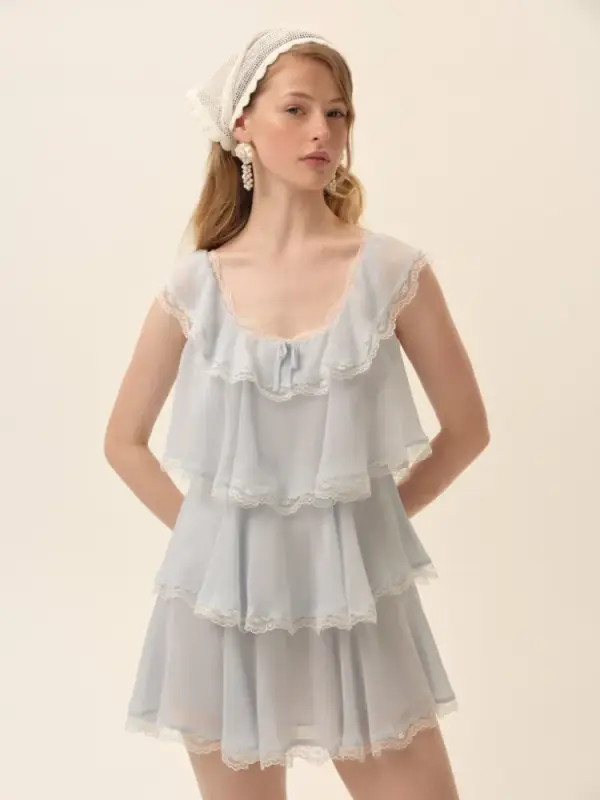 Taylor Mini Dress — Blue