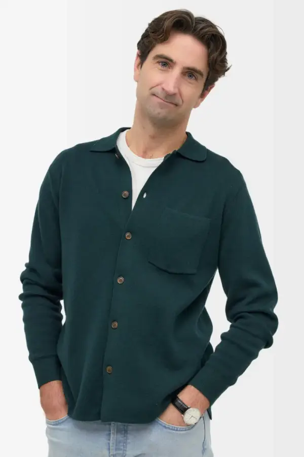 Merino Button Down Sweater