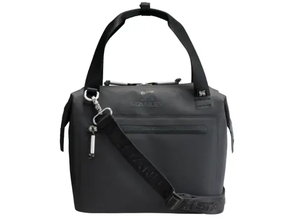 STANLEY All Day Julienne Mini Soft Cooler Bag and Lunch Box 7.4 Quarts | 10 Can Cooler with Handles and Strap | Stays Cold for Hours | Insulated Travel Bag with Zipper | BPA-Free | Black