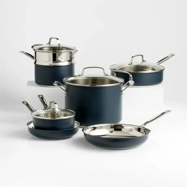 Cuisinart Chef's Classic Celestial Blue 11-Piece Stainless Steel Cookware Set