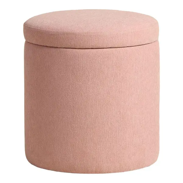 Round Storage Ottoman