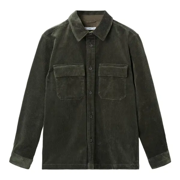 Corduroy Overshirt with Pockets