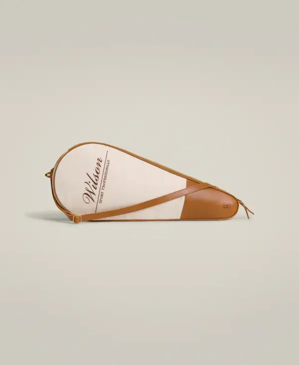 Canvas Leather Racket Bag