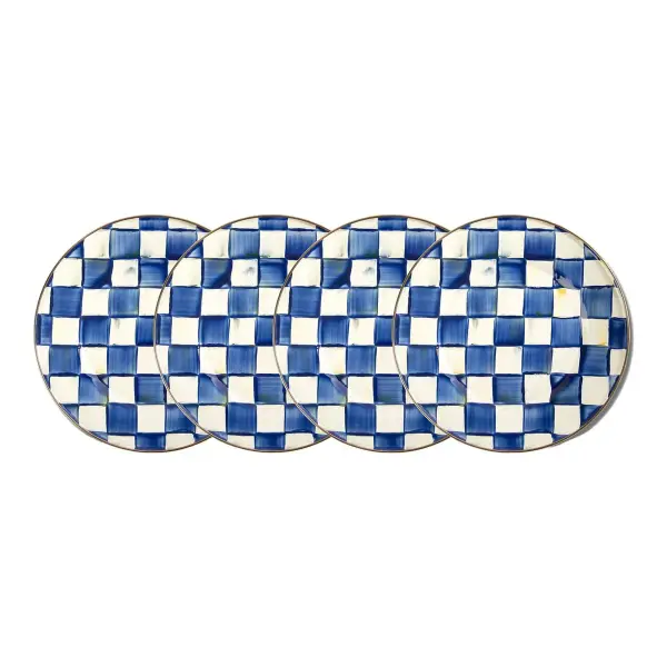 Royal Check Dinner Plates Set Of 4