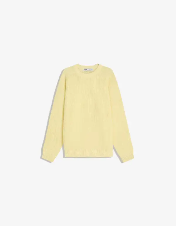 Pearl knit sweater with wool