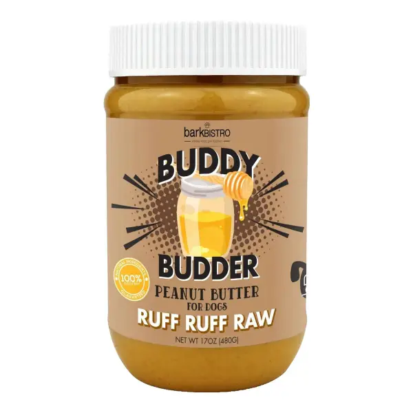 Ruff Ruff Raw Buddy Budder - 100% Natural Dog Peanut Butter 17oz