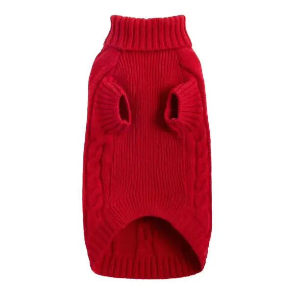 Mongolian Cashmere Cable Knit Dog Sweater