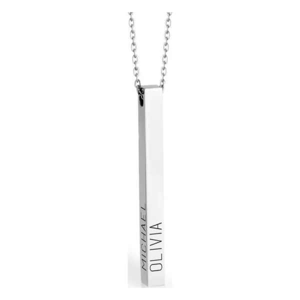 MELANIE MARIE Personalized Bar Pendant Necklace (Women) | Nordstrom