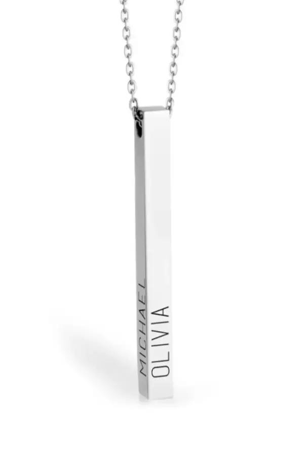 MELANIE MARIE Personalized Bar Pendant Necklace (Women) | Nordstrom