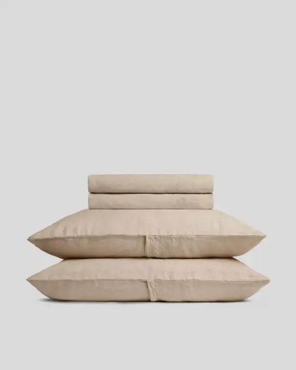 Linen Sheet Set - White F/Q