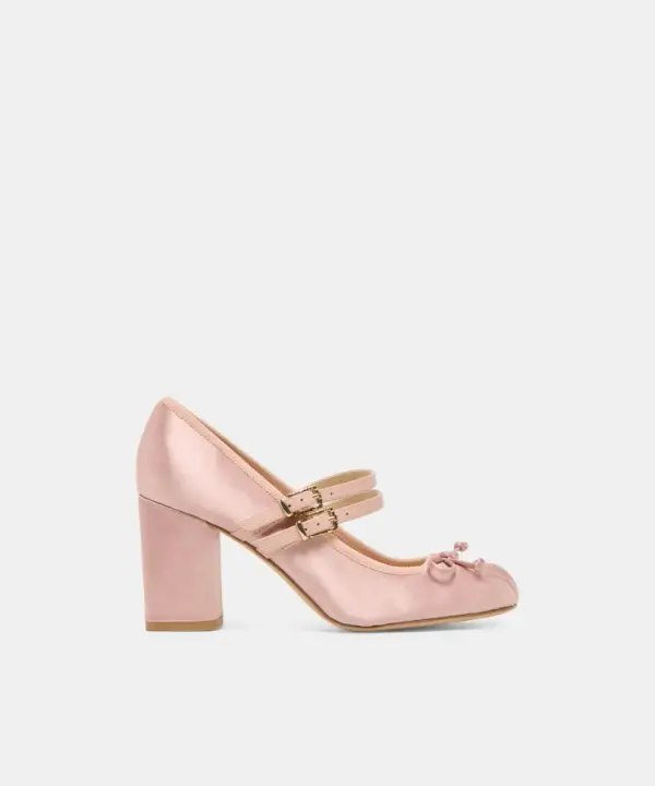 TIARAH HEELS LT BLUSH SATIN