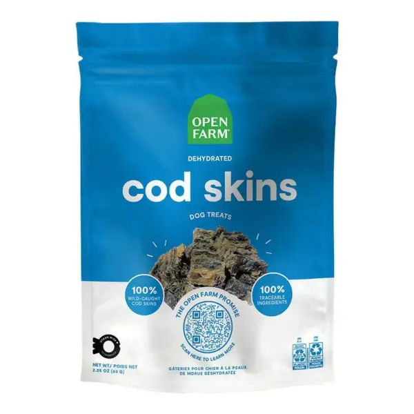 Dehydrated Cod Skins Treats
